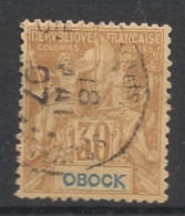 OBOCK - 1892 - N°YT. 40 - Type Groupe 30c Brun - Oblitéré / Used - Gebruikt