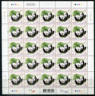 HONGKONG 1493-1495 (25) In 3 Bögen Mnh - Giant Panda - HONG KONG - FDC
