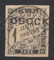 OBOCK - 1892 - Taxe TT N°YT. 5 - Type Duval 1c Noir - Oblitéré / Used - Gebruikt