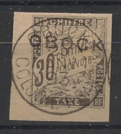 OBOCK - 1892 - Taxe TT N°YT. 13 - Type Duval 30c Noir - Oblitéré / Used - Gebruikt