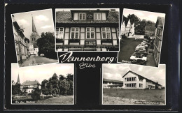 AK Dannenberg /Elbe, Schlossgraben, Markt, Jeetzelpartie - Dannenberg