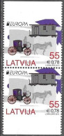 Latvia Lettland Lettonie 2013 Europa Cept Postal Transport Post Cars Mi.no. 861Do/Du Partially Unperforated **MNH Postfr - 2013