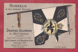 AB166 DRAPEAU ALLEMAND DU 85° D'INFANTERIE GUERRE DE 1870 BATAILLE DE L'OISE - Drapeaux