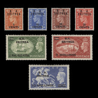 Eritrea 1951 (MLH) King George VI Provisionals - Eritrea