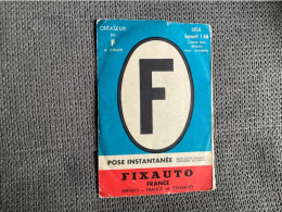 Pochette  FIXAUTO  France  CREATEUR Du F à Coller - Number Plates