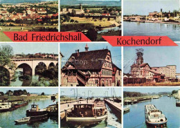 Kochendorf Bad Friedrichshall BW Panorama Teilansichten Neckar Binnenschiffahrt - Bad Friedrichshall