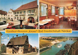 Bad Friedrichshall Gasthof Pension Krone Gastraum Neckar Binnenschiffahrt - Bad Friedrichshall