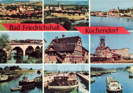 Kochendorf Bad Friedrichshall BW Panorama Bruecke Altstadt Binnenschiffahrt Neck - Bad Friedrichshall