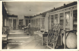 CPA Bibliotheque Chateau De Coppet - Bibliotheken