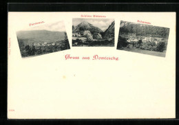 AK Domleschg, Schloss Rhäzüns, Blick Auf Fürstenau Und Scharans - Domleschg
