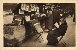 CPA Paris Chez Les Bouquinistes Du Quai Voltaire - Bibliothèques