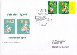 Germany FDC 2015 Für Den Sport Behinderten Sport. Postal Weight 0,04 Kg. Please Read Sales Conditions Under Image Of Lot - Handisport