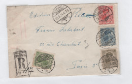 LUXEMBOURG Lettre Recommandée Du 25.08.1924 Pour Paris - 1921-27 Charlotte Front Side