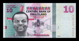 Suazilandia Swaziland 10 Emalangeni Mswati III 2015 Pick 41 Sc Unc - Swaziland