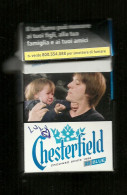 Tabacco Pacchetto Di Sigarette Italia - Chesterfield Blue N.9 Da 20 Pezzi - Vuoto - Empty Cigarettes Boxes