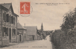 Dép. 53 - CPA - GREZ-en-BOUERE - Entrée Du Bourg - Route De La Gare. Ed. J. Malicot, Sablé Sur Sarthe. N°963. Voy. 1907. - Crez En Bouere