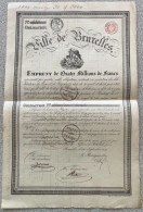 Ville De Bruxelles, Emprunt De 4 000 000 De Francs - A - C
