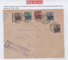 POLOGNE , Occupation Allemande , Lettre Censurée Du 3.08.1915 Pour L A Suisse - ...-1860 Vorphilatelie