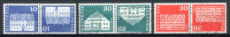 Helvetia   Y&T    816a - 818a - 819a   Mi 879 - 881 - 882   Obl.   ---    Bel état. - Tête-bêche