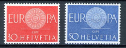 Helvetia   Y&T    666 - 667   Mi 720 - 721   XX   ---    MNH  --  Bel état. - Tête-bêche