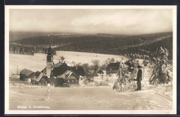 AK Schellerhau, Ortspartie Im Winter - Schellerhau