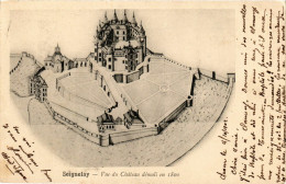 Delcampe - CPA Seignelay - Vue Du Chateau Demoli En 1800 FRANCE (960846) - Seignelay