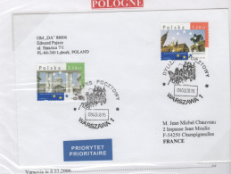 POLOGNe Lettre Pour La France Du 8.03.2006 - Lettres & Documents