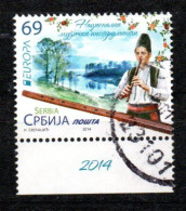 Europa CEPT 2014 Serbia Musical Instruments USED - 2014