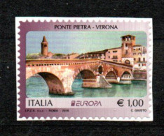 Europa CEPT 2018 Italy Italia Bridges USED - 2018