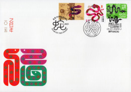 Hong Kong - Macao - China - 2025 - Lunar New Year Of The Snake - Special JOINT First Day Cover - FDC