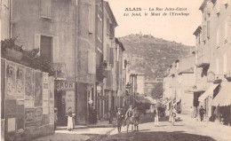 Delcampe - 30 - Gard - Alais - Alès - La Rue Jules Cazot - Au Fond, Le Mont De L' Ermitage - Alès