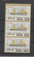 España Spain 2002 - Vapor Mixto M. Pinillos Tira Etiqutetas De Ajuste - Machine Labels [ATM]