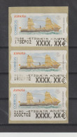España Spain 2002 - Vapor Mixto M. Pinillos Tira Etiqutetas De Ajuste - Machine Labels [ATM]
