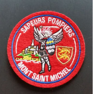Rare écusson Brodé Des Sapeurs-Pompiers Du Mont Saint Michel - Normandie - Firemen