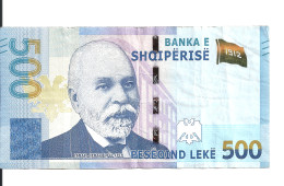 ALBANIE 500 LEKE 2020 VF P 77 - Albania