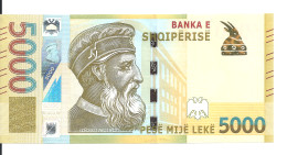 ALBANIE 5000 LEKE 2017 UNC P 80 - Albania