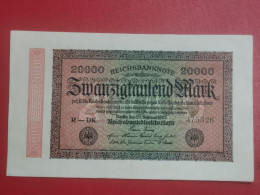 Allemagne, 20000 Mark 1923. Lettre R-DK - 20000 Mark