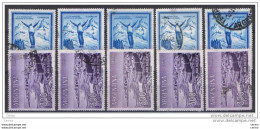 ARGENTINA:  1959/62  -  2  VAL. US. -  RIPETUTI  5  VOLTE  -  YV/TELL. 606 E + 606 F - Gebruikt