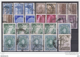 ARGENTINA:  1954/55  SOGGETTI  VARI  -  LOTTO  24  VAL. RIPETUTI  US. -  YV/TELL. 546 A//554 - Gebruikt