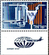 Israel Avion N** Yv:45 Mi:413 Export Dans Le Domaine Des Isotopes (Tabs) - Atomo
