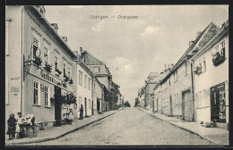 AK Usingen, Obergasse-Strasse Mit Gasthaus - Usingen