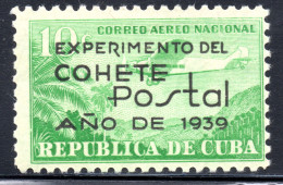 F4.9 1939 EXPERIMENTAL ROCKET FLIGHT SC.C31 MNH - Luftpost