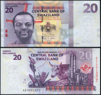 Swaziland. 20 Emalangeni. 06.09.2017 Unc. Banknote Cat# P.37c - Swaziland