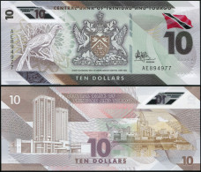 Trinidad And Tobago. 10 Dollars. 2020 Unc. Polymer. Banknote Cat# P.NL - Trinidad & Tobago