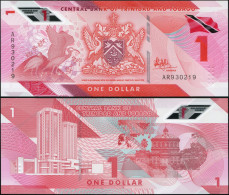 Trinidad And Tobago. 1 Dollar. 2020 (2021) Unc. Polymer. Banknote Cat# P.NL - Trinidad & Tobago