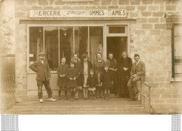 CARTE PHOTO MERCERIE CONFECTIONS HOMMES DAMES LIEU NON IDENTIFIE - To Identify