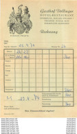 AUTRICHE INNSBRUCK GASTHOF DOLLINGER HOTEL RESTAURANT 1974 NOTE D'HOTEL - Oostenrijk