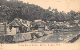 ¤¤  -  ANTILLES  -  SAINTE-LUCIE  -  ST-LUCIA  -   CASTRIES River & Cimetery      -  ¤¤ - St. Lucia