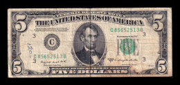 Estados Unidos United States 5 Dollars Abraham Lincoln 1950 Pick 438c C - Philadelphia PA Mbc Vf - Other & Unclassified