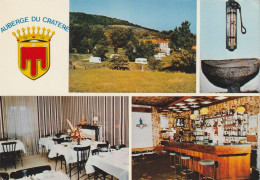 Delcampe - 63. VOLVIC . CPSM.  " HOTEL DU CRATERE ". MULTIVUES: CAMPING CARAVANING. SALLE A MANGER . BAR - Volvic